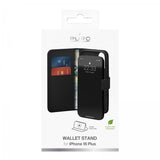 Puro iPhone 16 Plus Cover Wallet Stand Sort