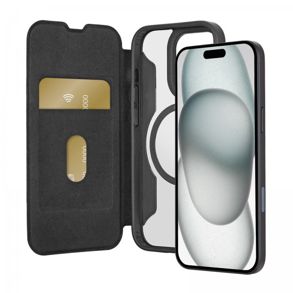 Puro iPhone 16 Pro Cover Book Mag 2 Sort
