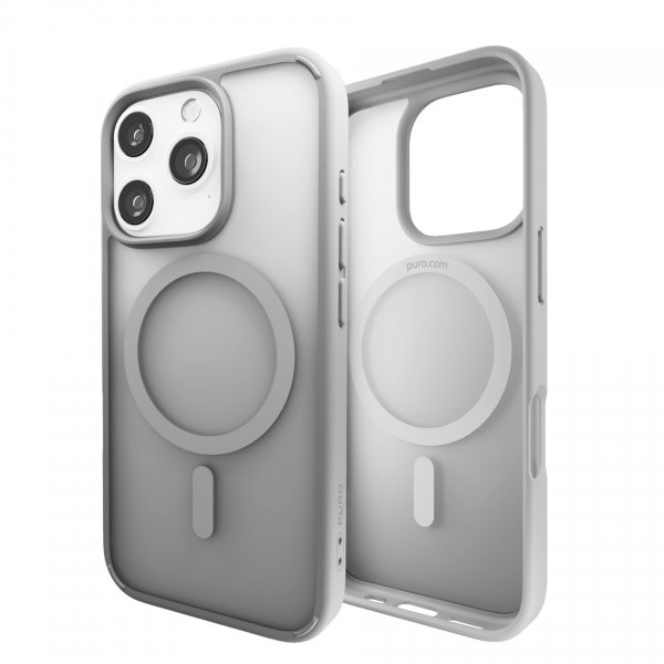 Puro iPhone 16 Pro Cover Gradient Sølv