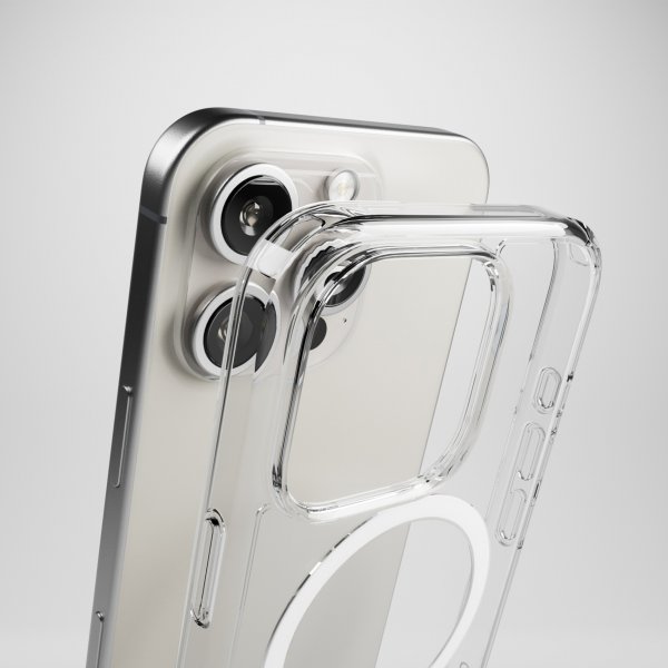 Puro iPhone 16 Pro Cover Impact Clear D3O MagSafe Gennemsigtig