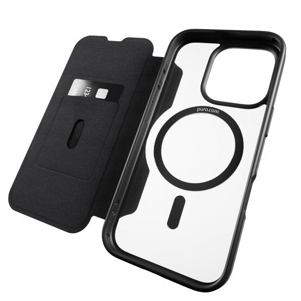 Puro iPhone 16 Pro Max Cover Book Mag 2 Sort