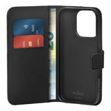 Puro iPhone 16 Pro Max Cover Wallet Stand Sort