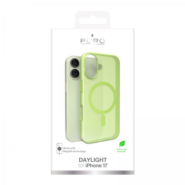 Puro iPhone 17 Cover Daylight MagSafe Salted Lime