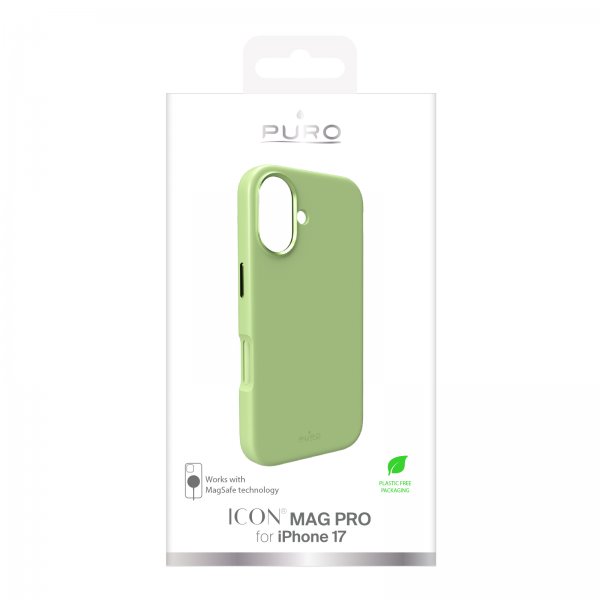 Puro iPhone 17 Cover ICON Mag Pro Salted Lime