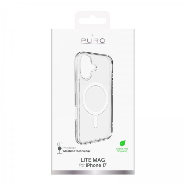 Puro iPhone 17 Cover Lite Mag Transparent