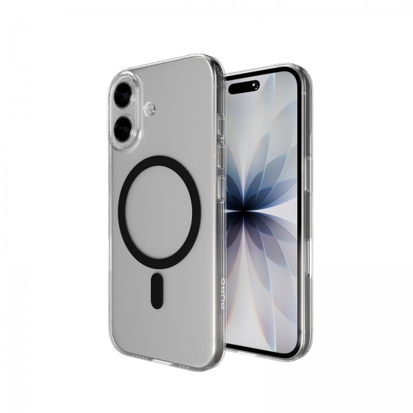 Puro iPhone 17 Cover Lite Mag Transparent Sort