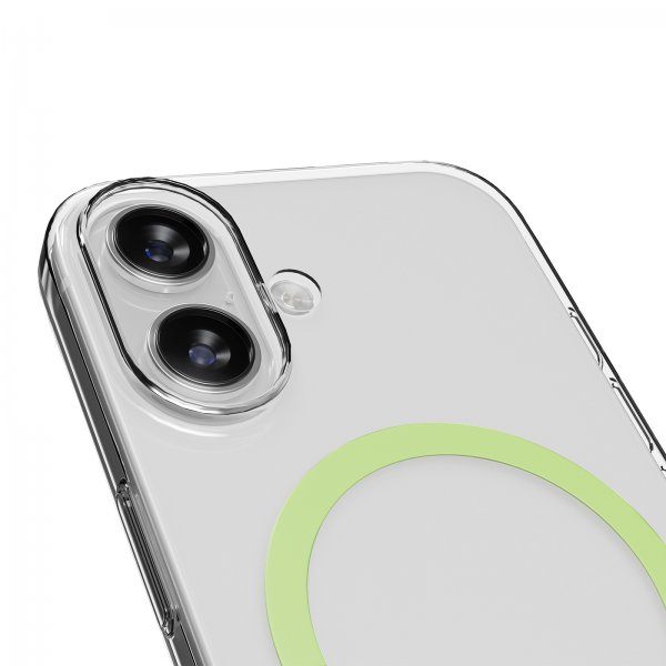 Puro iPhone 17 Cover Lite Mag Transparent Grøn