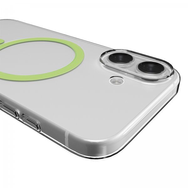 Puro iPhone 17 Cover Lite Mag Transparent Grøn