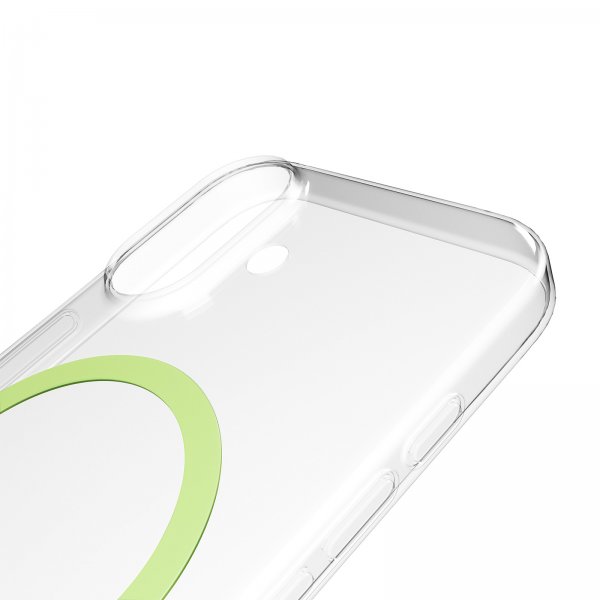 Puro iPhone 17 Cover Lite Mag Transparent Grøn