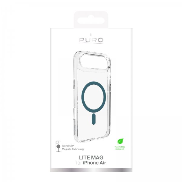 Puro iPhone Air Cover Lite Mag Transparent Grøn