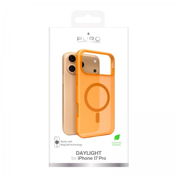 Puro iPhone 17 Pro Cover Daylight MagSafe Orange