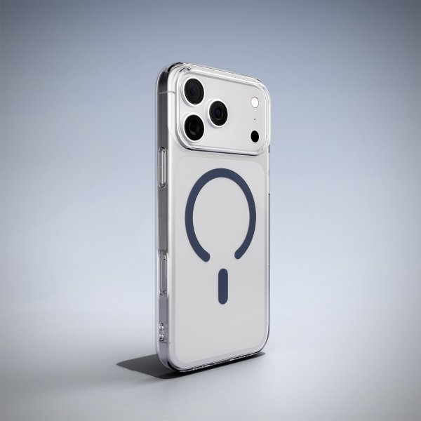 Puro iPhone 17 Pro Cover Lite Mag Gennemsigtig Blå