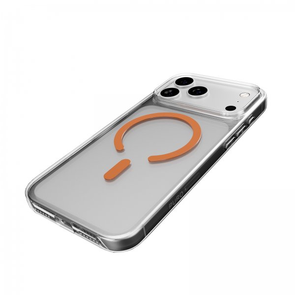 Puro iPhone 17 Pro Cover Lite Mag Transparent Orange