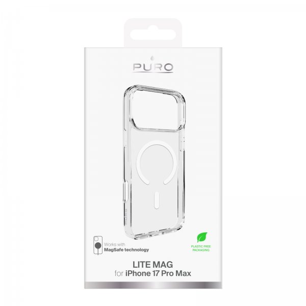Puro iPhone 17 Pro Max Cover Lite Mag Transparent