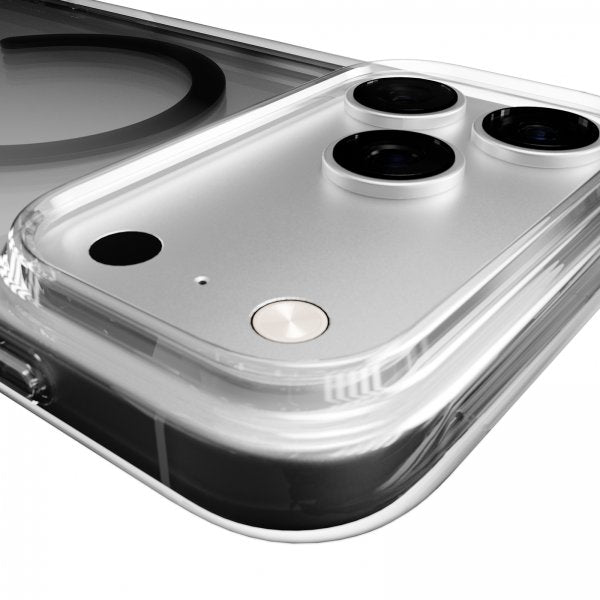 Puro iPhone 17 Pro Max Cover Lite Mag Transparent Grå