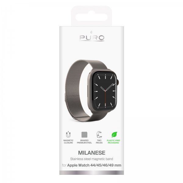 Puro Apple Watch 44/45/46mm/Ultra 49mm Rem Milanese Titanium