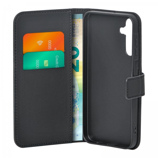 Puro Samsung Galaxy A15 Cover Wallet Stand Sort