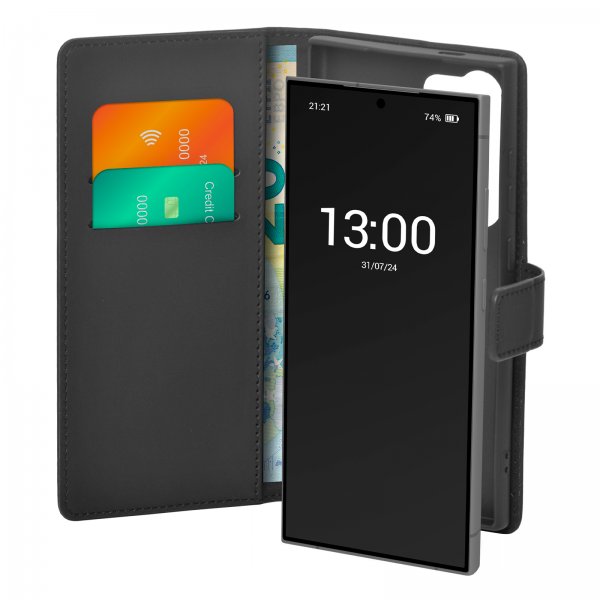 Puro Samsung Galaxy S24 Ultra Cover Wallet Stand Sort