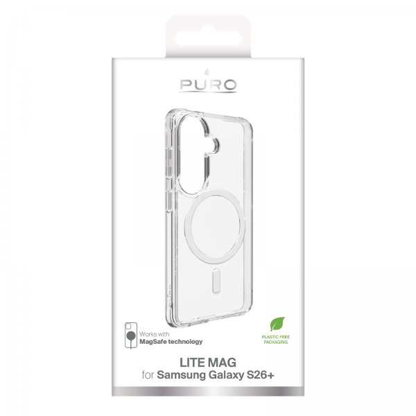 Puro Samsung Galaxy S26 Plus Cover Lite Mag Transparent