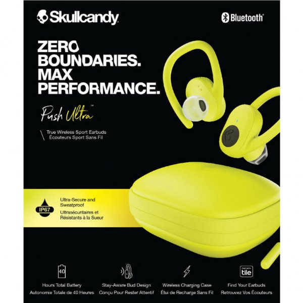Skullcandy Push Ultra Hovedtelefoner In-Ear True Wireless Gul