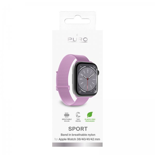 Puro Apple Watch 38/40/41/42 mm armbånd Sport Strap Coraltastic
