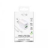 Puro Oplader med Kabel ProLite Kit USB-C 25W 1.2m Hvid