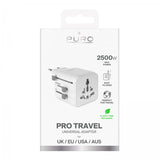 Puro Rejseadapter Pro Travel Hvid