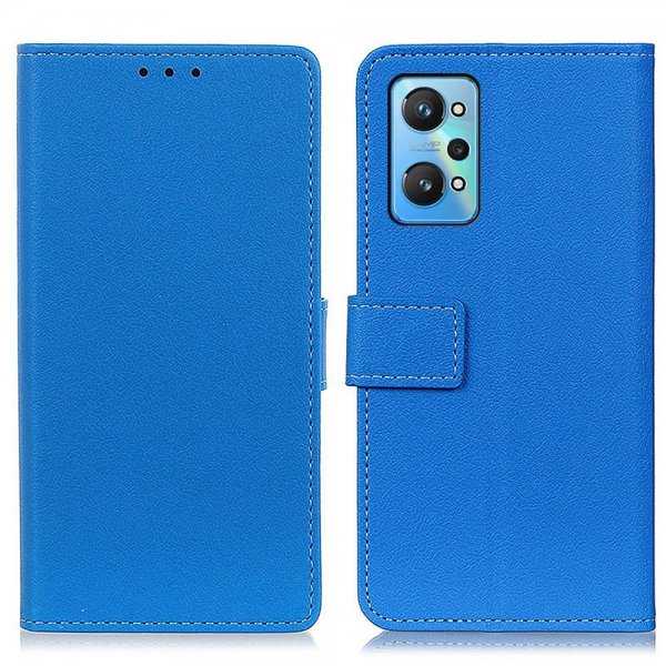 Realme GT Neo 2 Etui Litchi Blå