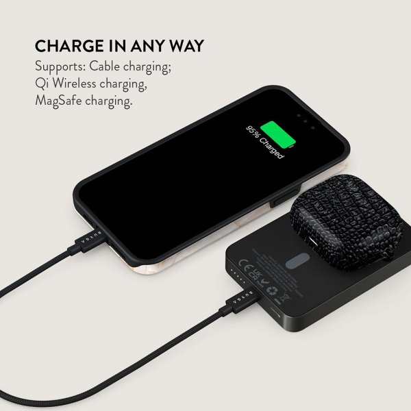Burga Powerbank MagSafe 5000 mAh Reaper's Touch Metalgrå