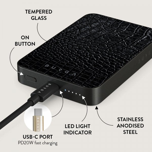 Burga Powerbank MagSafe 5000 mAh Reaper's Touch Metalgrå