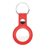 KeyBudz AirTag Holder Læder Rød