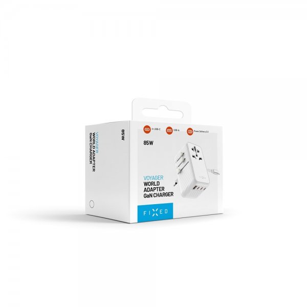Fast Rejselader Voyager World Adapter 85W