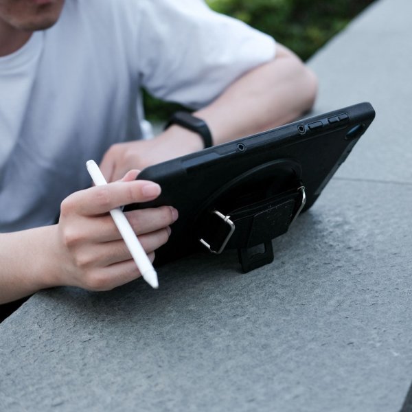 Armor-X Lenovo Tab M10 Plus TB-X606F Cover Regntæt Robust Etui Håndstrop Kickstand