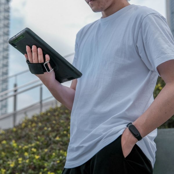 Armor-X Lenovo Tab M10 Plus TB-X606F Cover Regntæt Robust Etui Håndstrop Kickstand