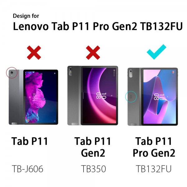 Armor-X Lenovo Tab P11 Pro (2. generation) TB132 TB138 Skal Regntæt Robust Cover Håndstrop Kickstand