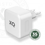 Xqisit Oplader 35W 2xUSB-C GaN Vægoplader