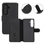 Rvelon Samsung Galaxy S26 Etui 4 Kortlommer Aftageligt Cover Sort