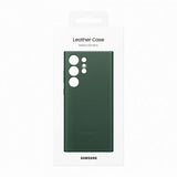 Samsung Original Galaxy S23 Ultra Cover i Læder Grøn