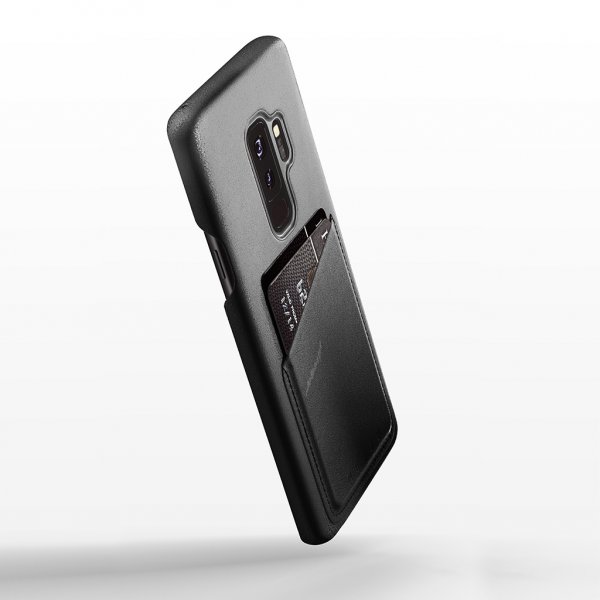 Mujjo Samsung Galaxy S9 Plus Cover Full Læder Wallet Case Oliven Grøn