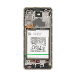Samsung A72 4G Skærm med LCD Display + Batteri Original - Hvid