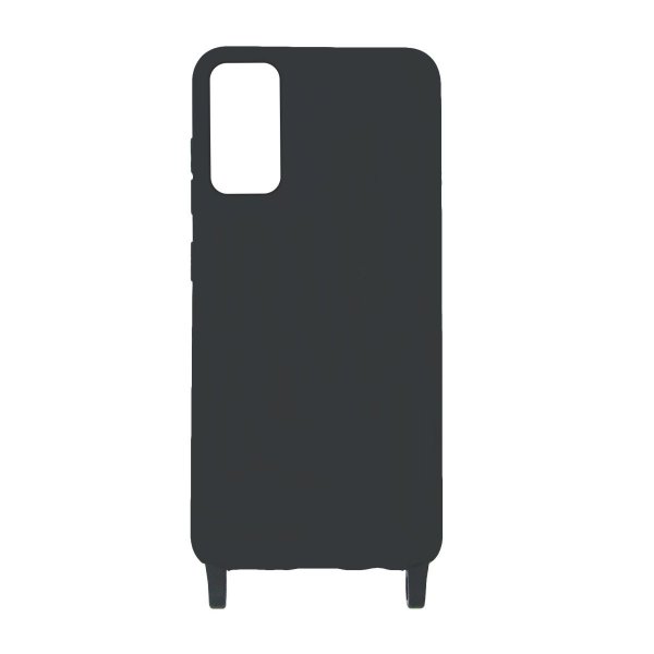 Samsung Galaxy S20 Cover Silikone med Halsrem Sort