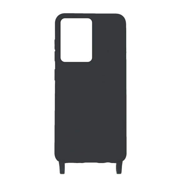 Samsung Galaxy S20 Ultra Silikone Cover med Halskæde Sort
