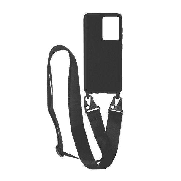 Samsung Galaxy S20 Ultra Silikone Cover med Halskæde Sort