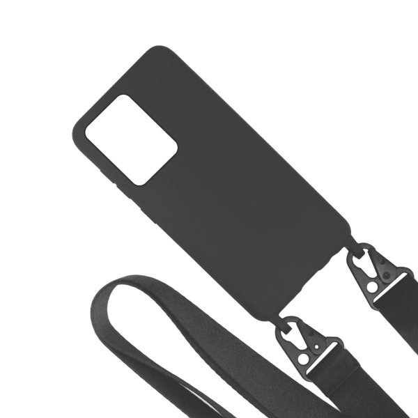 Samsung Galaxy S20 Ultra Silikone Cover med Halskæde Sort