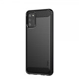 Mofi Samsung Galaxy A02s Cover Børstet Kulfibertekstur Sort