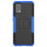 Samsung Galaxy A02s Cover Dækmønster Stativfunktion Blå