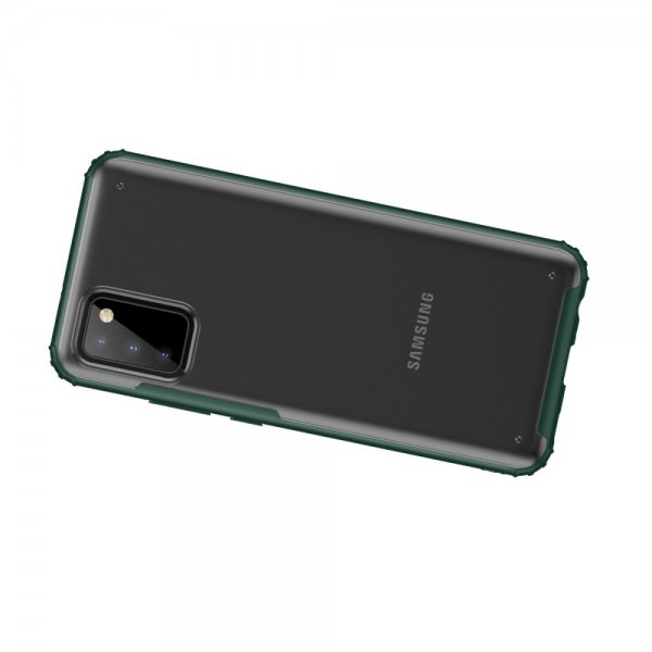 Samsung Galaxy A02s Cover Farvet Kant Grøn
