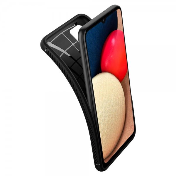 Spigen Samsung Galaxy A02s Cover Rugged Armor Mat Sort