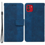 Samsung Galaxy A03 Cover Mønstret Blå