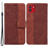 Samsung Galaxy A03 Cover Mønstret Brun